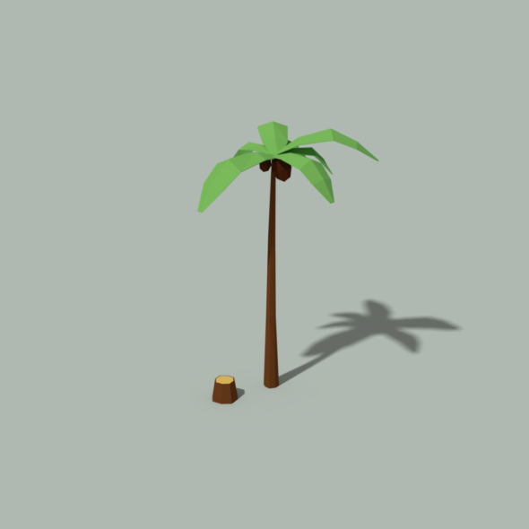 Low Poly Palm - 3Docean 22481487