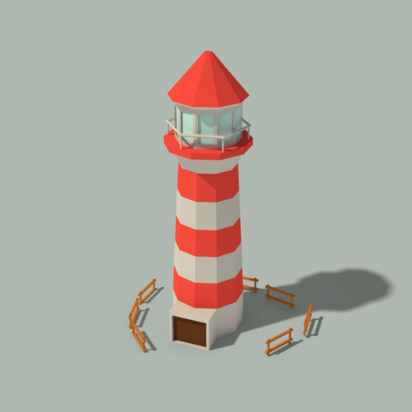 Low Poly Lighthouse - 3Docean 22481604