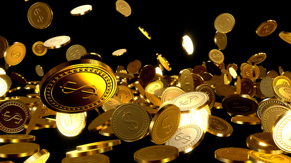 Falling Coins, Motion Graphics | VideoHive