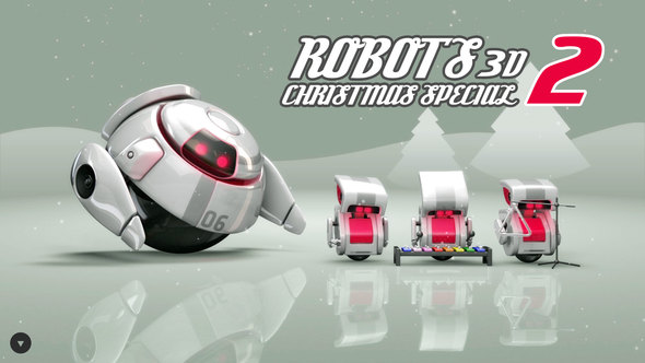 Robots 3D Christmas - VideoHive 3560631