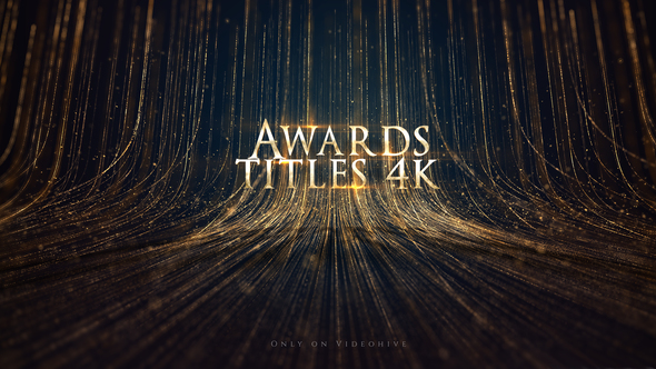 Awards Titles 4K and Awards Background Loop 4K