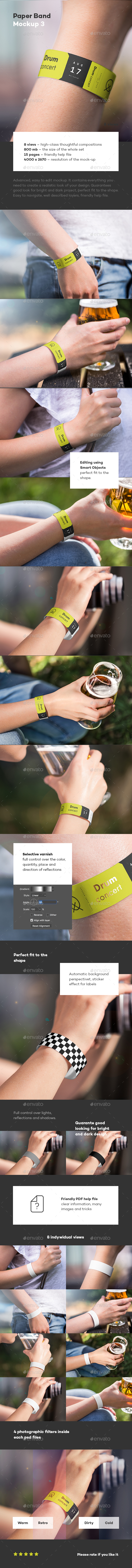 Paper Band Mock-up 3 - Miscellaneous Print