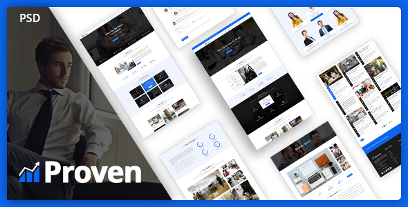 Proven | Finance, Corporate, Business  PSD Template