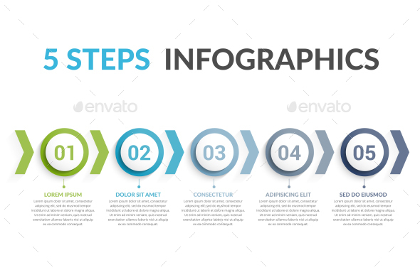 5 Steps Infographics - Infographics