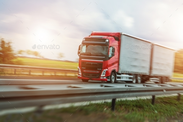 Speeding Euro Truck Stock Photo by duallogic | PhotoDune