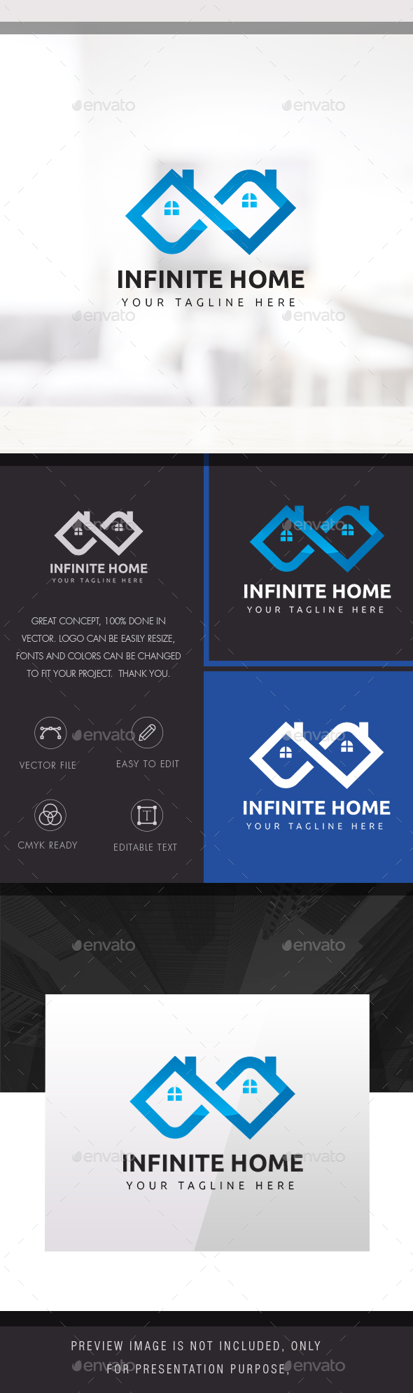 Infinite Home - Buildings Logo Templates