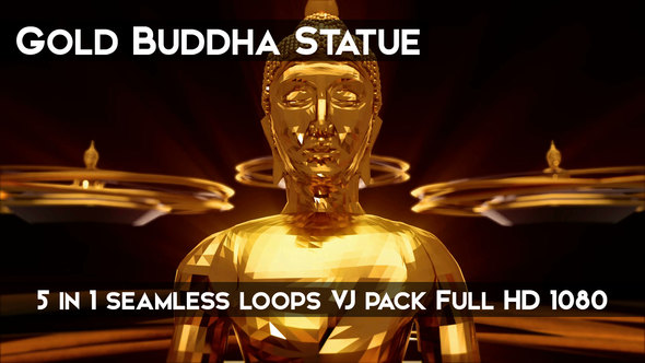 Gold Buddha Statue VJ Loops alt