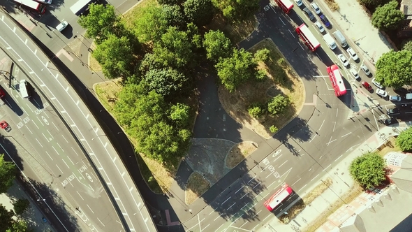 Aerial View of Bricklayers Arms Roundabout Flyover Bermondsey Tower Bridge Road and Old Kent Road alt