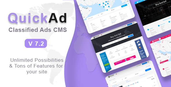 ­Classified Ads CMS - Quickad - CodeCanyon Item for Sale
