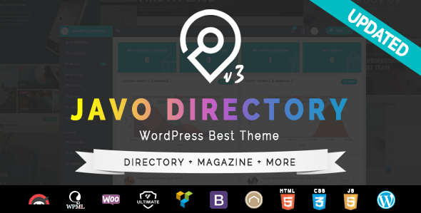 Javo Directory WordPress Theme - Directory & Listings Corporate