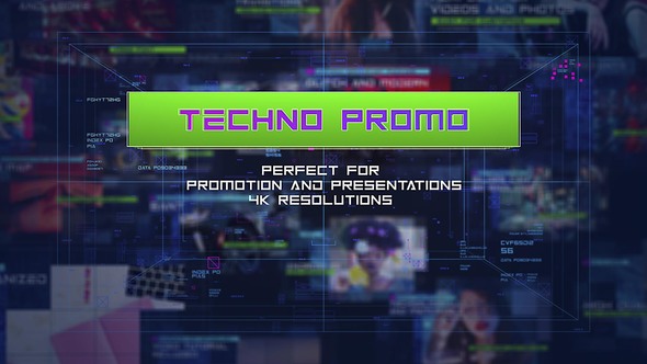 Techno Promo/ Center Digital Slides/ Speed Car Promotion/  Auto Sport Action Slideshow/ Logo Intro I