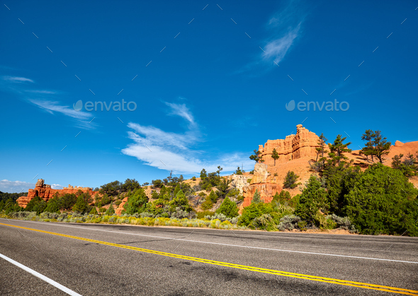 Scenic road. - Stock Photo - Images
