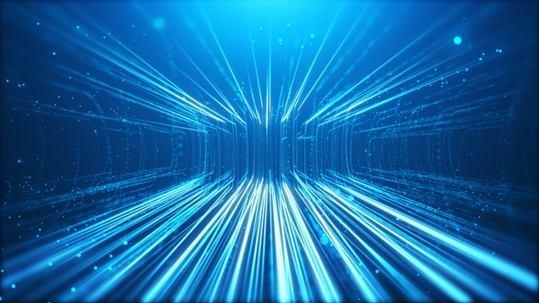 Blue Particals Rain Up Flow alt