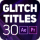30 Glitch Titles - VideoHive Item for Sale