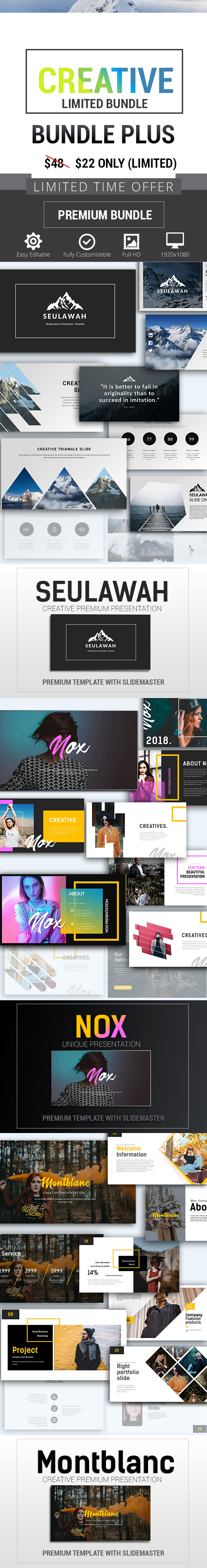 Creative Bundle Plus Keynote - Keynote Templates Presentation Templates
