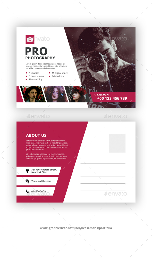 Photography Postcard - Cards & Invites Print Templates