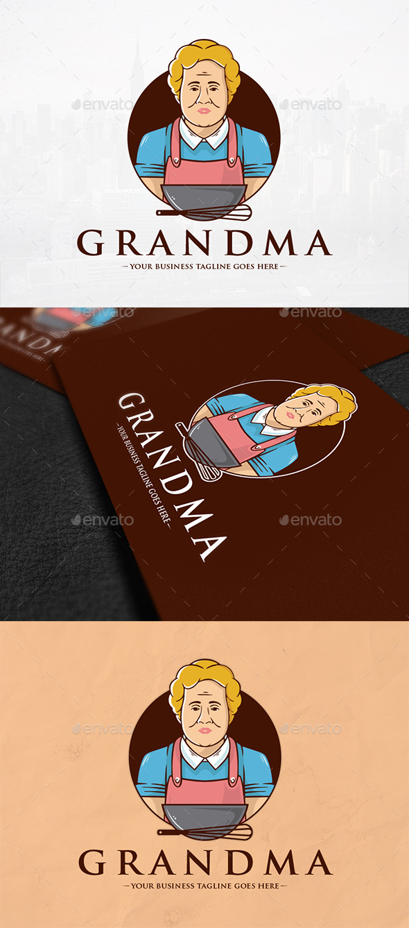 The Grandma Recipes Logo - Humans Logo Templates