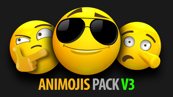 Animated Emojis Pack V3, Motion Graphics | VideoHive