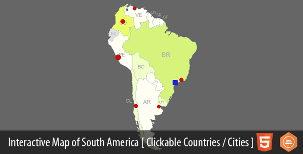 Interactive Map of South America