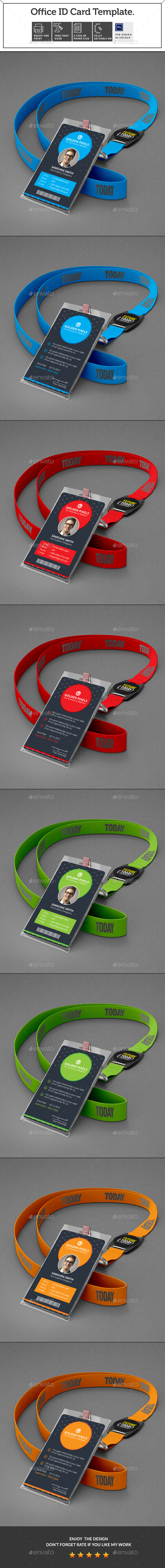 Office ID Card - Miscellaneous Print Templates