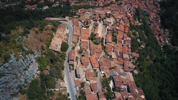 Panoramic View of Tagliacozzo, AQ. Italy alt