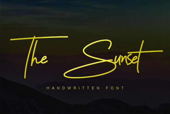 The Sunset Script, Fonts 