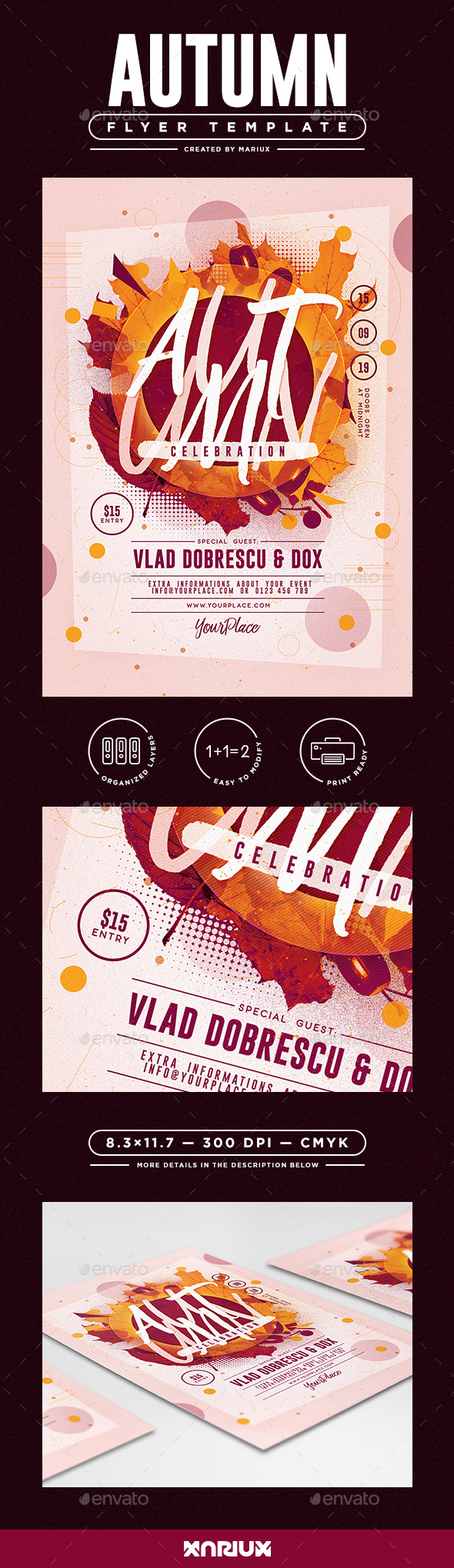 Autumn Party Flyer - Clubs & Parties Events
