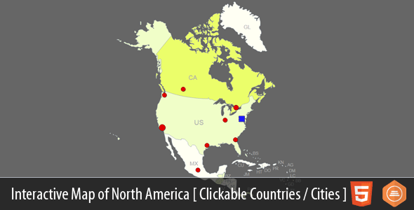 Interactive Map of North America