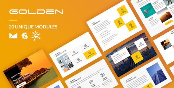 Golden Email-Template + - ThemeForest 22509845