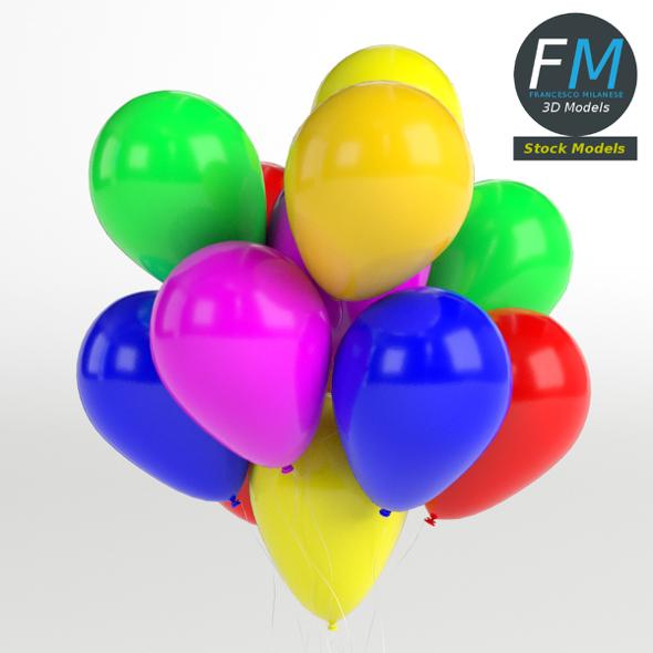 Bunch of Balloons - 3DOcean Item for Sale
