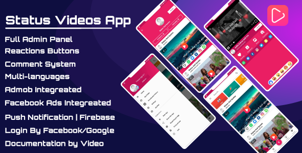 Status Videos App - Pro - CodeCanyon Item for Sale