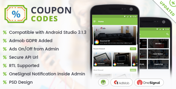 Deals & Coupon Codes Offers with Material Design - CodeCanyon Item for Sale