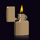 Burning Zippo Lighter