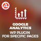 Google Analytics WP Plugin for Specific Pages