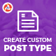 Create Custom Post Type