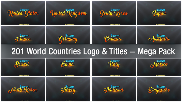 201 World Countries - VideoHive 22428109