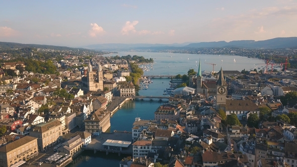 Aerial View of Zurich