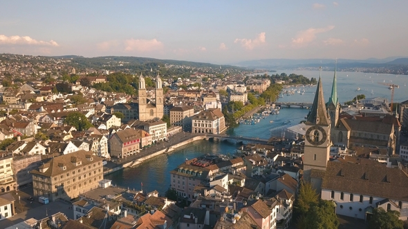 Aerial View of Zurich