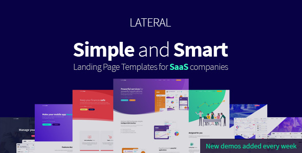 Lateral - Creative SaaS Landing Page Template