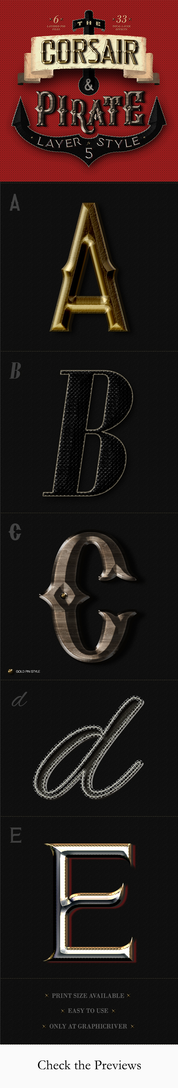 The Corsair and Pirate Photoshop Text Effect - Text Effects Actions