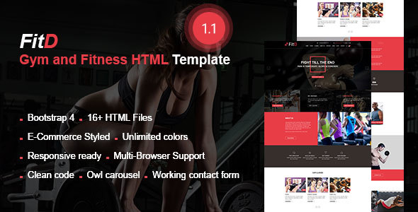 FitD - Gym - ThemeForest 22436004