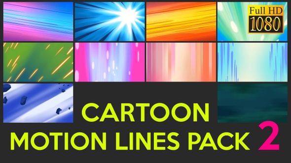 Cartoon Motion Lines Pack 2