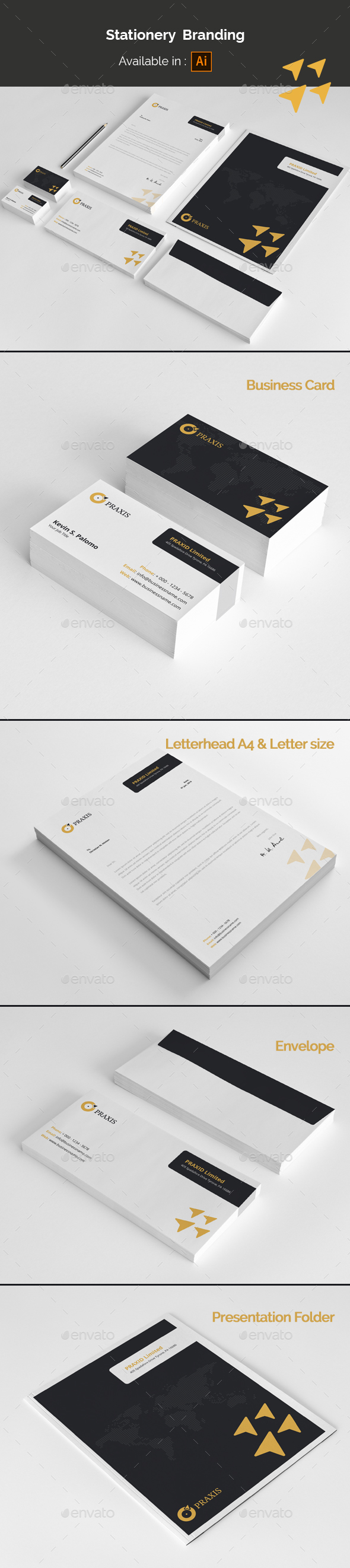 Stationery Branding - Stationery Print Templates