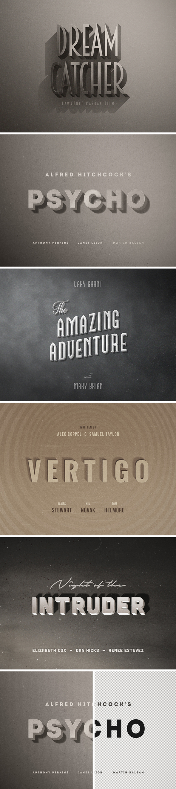 Old Movie Titles Collection