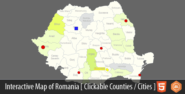 Interactive Map of Romania