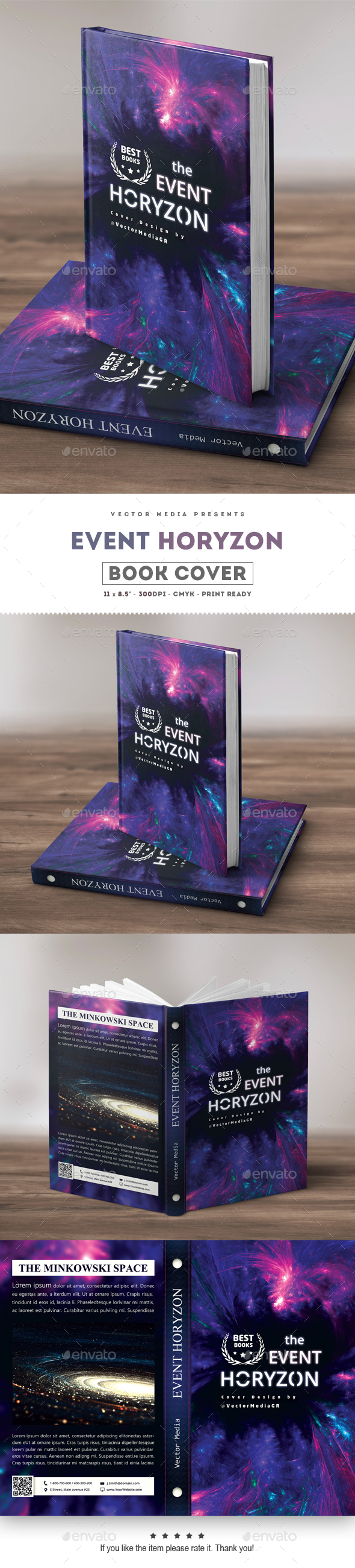 Event Horizon - Book Cover - Miscellaneous Print Templates