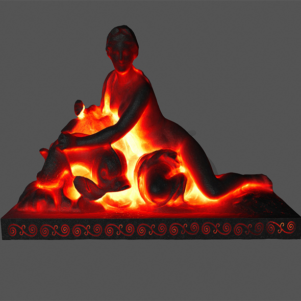 lava statue - 3Docean 22527072