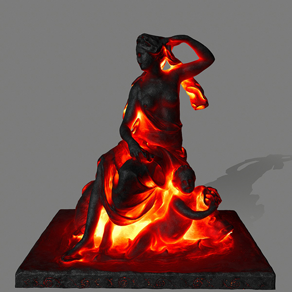 lava statue - 3Docean 22527076