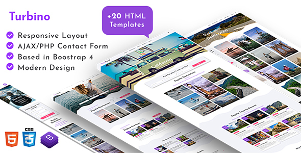 Turbino - Tour Travel Listing HTML Template