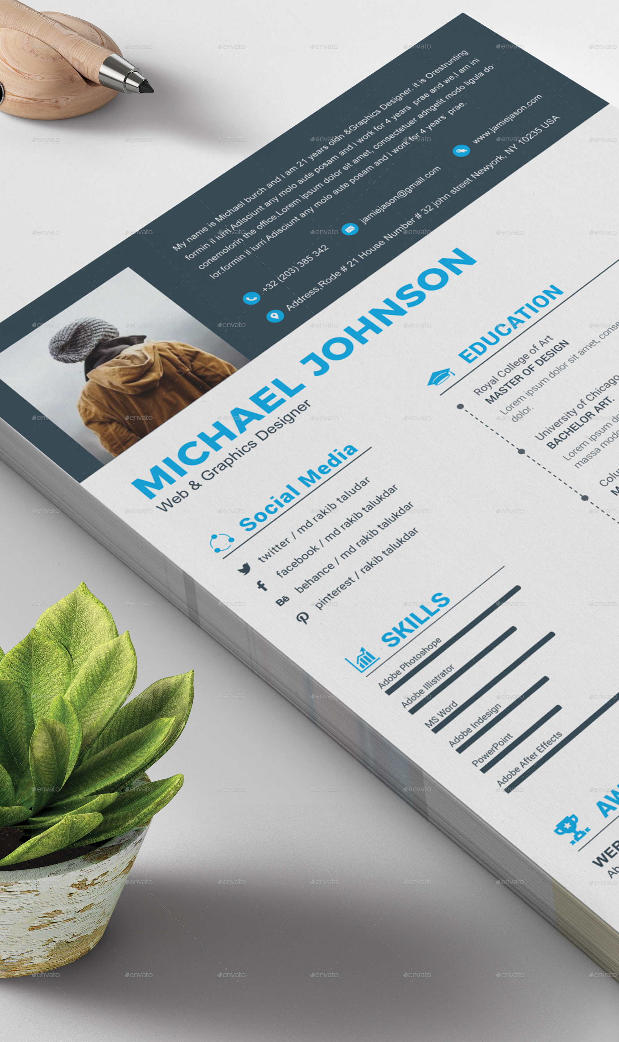 Resume Print Templates GraphicRiver - 02 Resume 